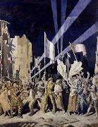 Sir William Orpen Armistice Night,Amiens oil painting on canvas